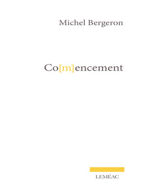 cover image of Co[m]encement